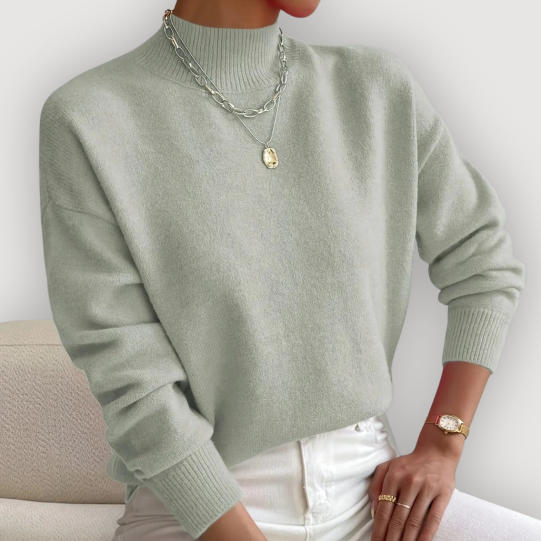ELARA – CLASSIC MOCK NECK JUMPER