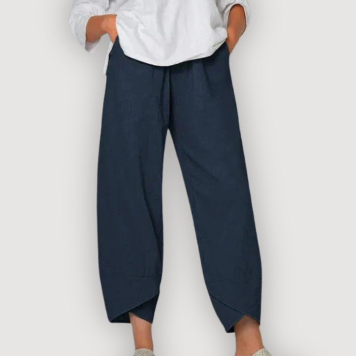 ZARA – RELAXED LINEN TROUSERS