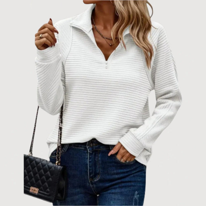 JANA – COSY HALF-ZIP TOP