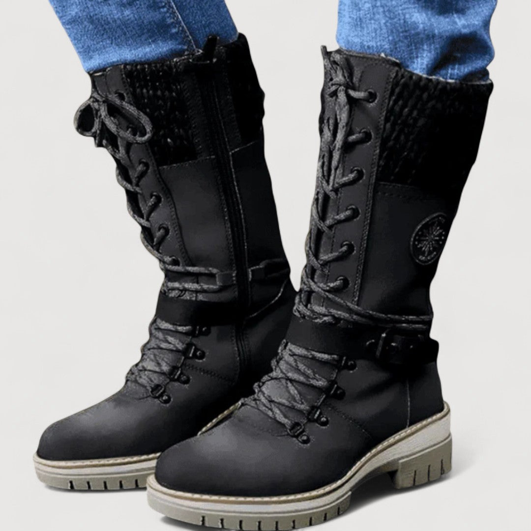 FARAH – WINTER LACE-UP BOOTS