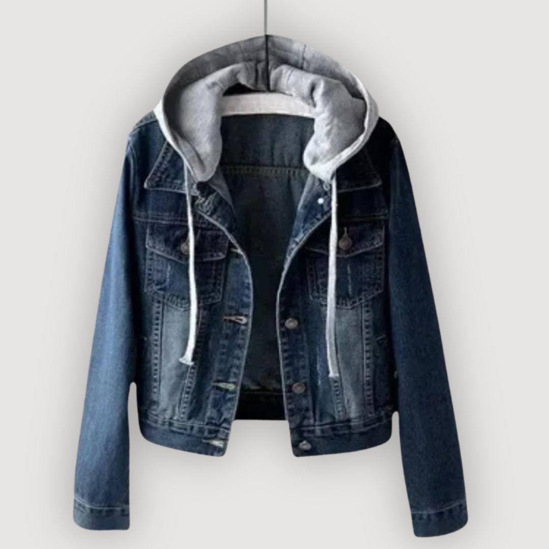 CARA – DENIM HOODED JACKET