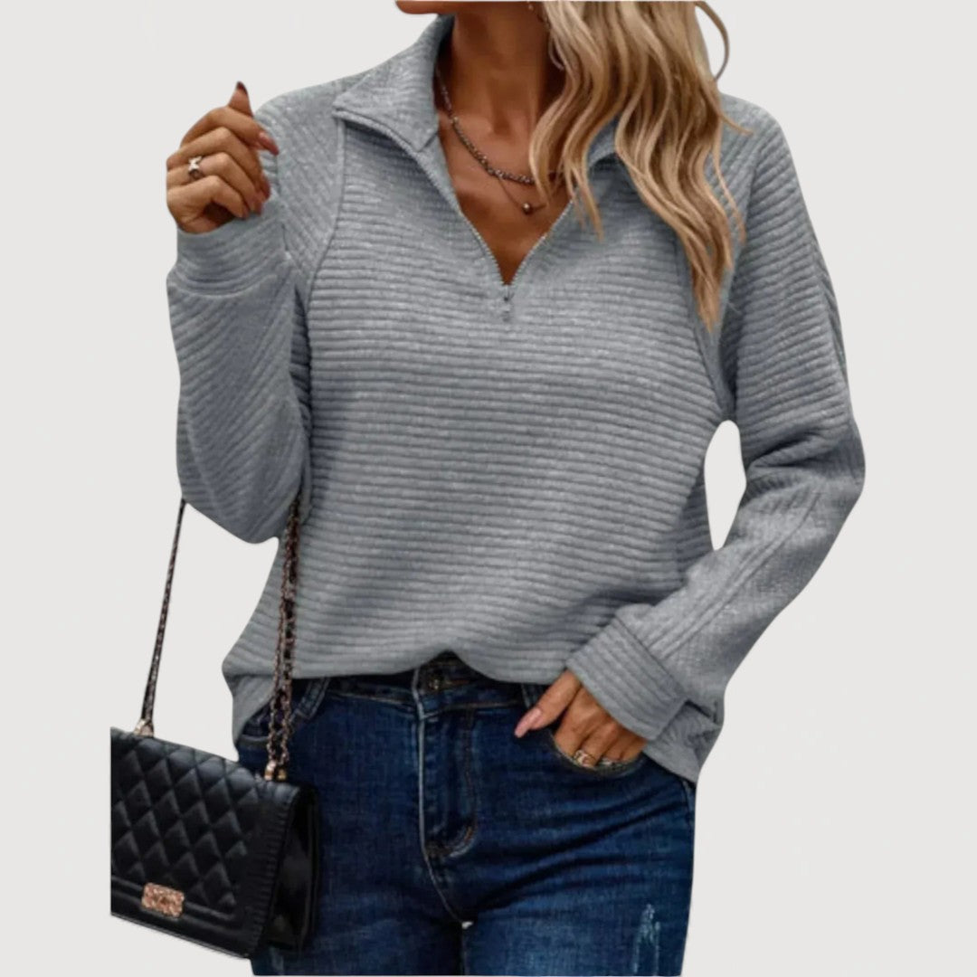 JANA – COSY HALF-ZIP TOP