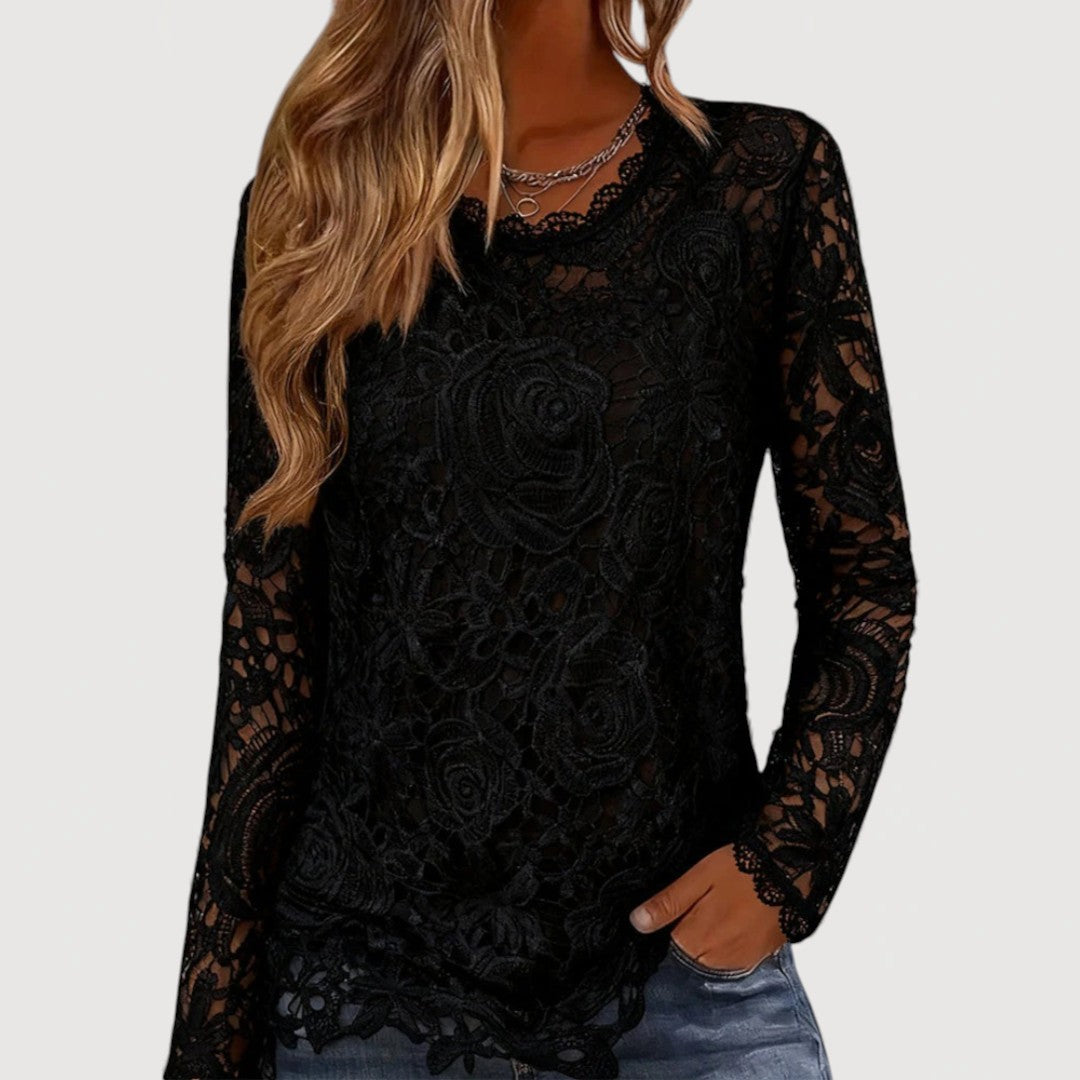 AMELISE – LACE DETAIL TOP